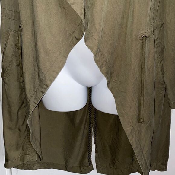 MAX JEANS Silver Sage Front Drape Jacket-S - Picture 4 of 8